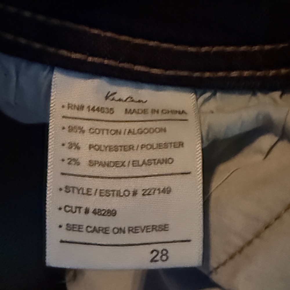 KanCan Dark Blue Distressed Straight Leg Jeans - Picture 3 of 10